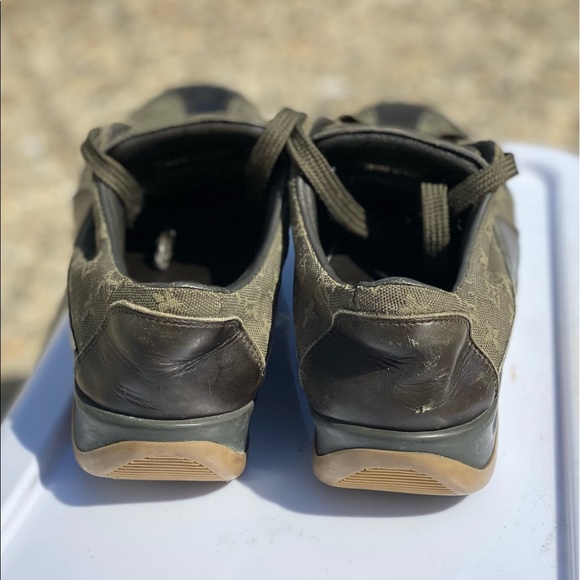 Louis Vuitton Khaki Monogram Canvas Mini Lin Sneakers Size 39 ( 8.5 US ) - Picture 4 of 9